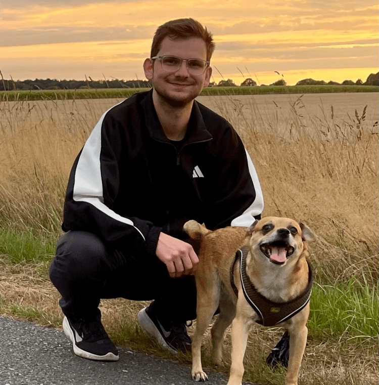 My dog Theo and me My dog Theo and me